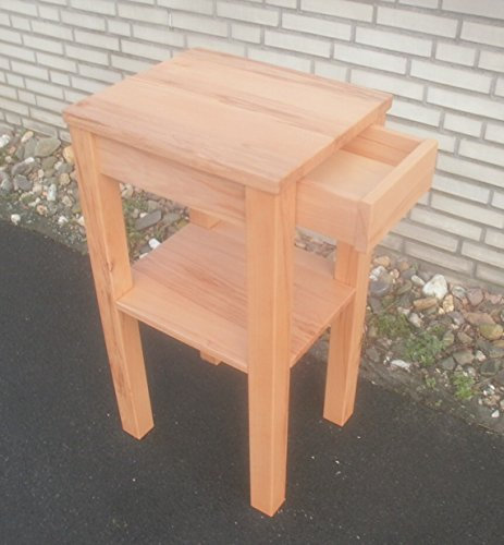 Telefontisch Beistelltisch Holztisch Kernbuche massiv. Maße : 50x40x90cm hoch. Massanfertigung.