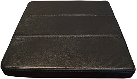 Quattro Meble Glanz Schwarz Echtleder Sitzkissen Lederkissen Sitzpolster fur Sessel Stuhle Echt Leder Kissen Sitzauflage Auflage Modell 3P (B-40 x T-30 cm)