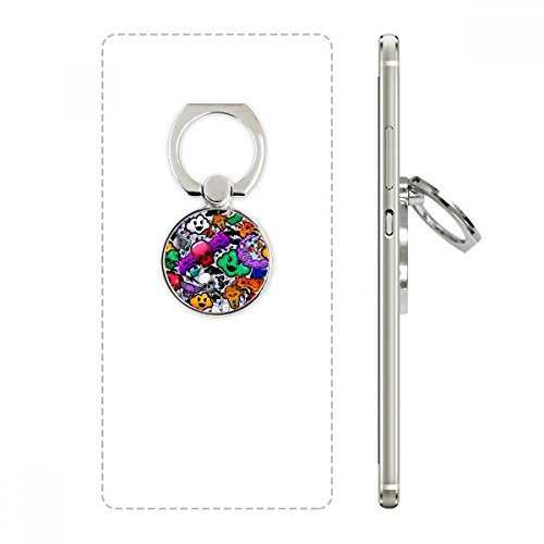 Graffiti Street Culture Colorful Skull Cell Phone Ring Stand Holder Bracket Universal Smartphones Support Gift
