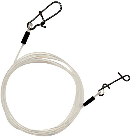 FTM Fluorocarbon - Vorfach mit Karabiner & Knoten Los Anschluss Ø 0,80 mm/Tragfähigkeit: 30 kg Seika - Raubfisch-Programm