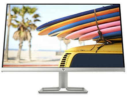 HP - PC, 24fw Monitor con Casse Audio, Schermo 23.8” IPS FHD Risoluzione 1920 x 1080, Antiriflesso, Tecnologia AMD FreeSync, Tempo Risposta 5 ms Overdrive, Regolazione Inclinazione, HDMI, VGA, Argento
