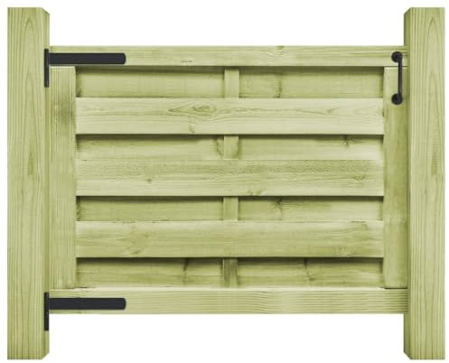 vidaXL Kiefer Imprägniert Gartentor 100x75cm Zauntor Lattenzaun Holztor Pforte