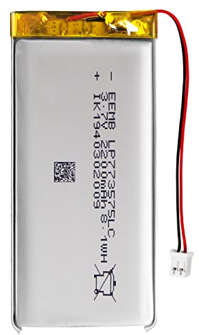EEMB Batería 3.7V 2200mAh 773575 Bateria de lipo Recargable Bateria Litio con Conector JST ¡Asegúrese de Que la polaridad del Dispositivo Coincide con la batería Antes de Comprar!
