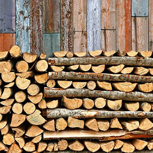 LOERSS Natürliches, im Ofen getrocknetes Brennholz, BBQ-Kochholz, 100% natürliches Holz, für Camping, Öfen, Feuerstelle,30cm-10lb