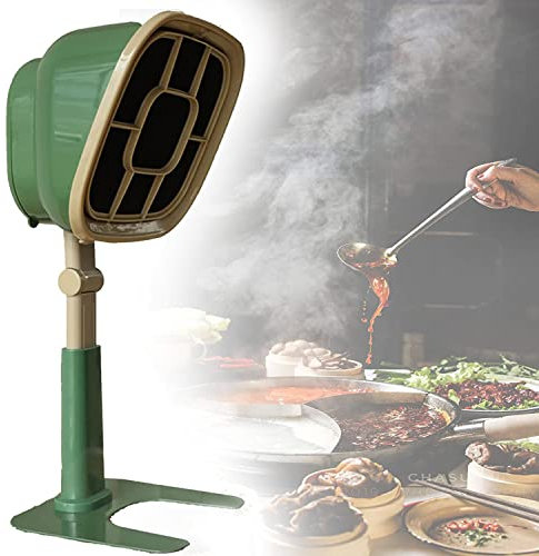 AALGO Desktop Cooker Hood,Mini Desktop Range Hood,Portable Extractor Hood,66° Adjustable,6-Segment Height Adjustment,3200 RPM Range ​Hood Easy To Clean,Low Noise,Suitable for Home Kitchen,Green