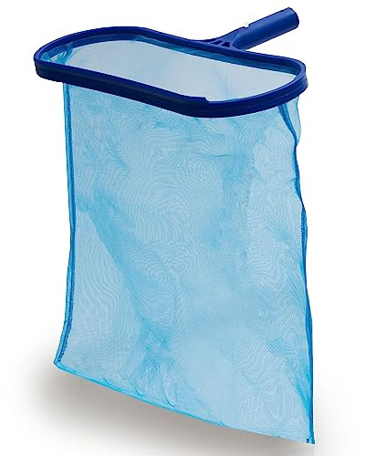 Hecht Kescher Pool, wahlweise mit Teleskopstange – extra großes Netz, feinmaschig – Poolreinigung – Wasserpflege – Für Schwimmbad, Pool, Planschbecken, Whirlpool, Teich (Modell 2)