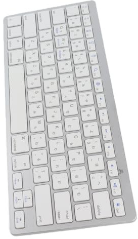 Clavier portable sans fil, 78 touches, touches minces, clavier compact pour arabe, espagnol, français, coréen, russe, thaï, portugais, blanc, ordinateur OS X IOS (japonais)
