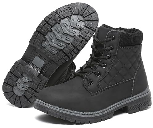 Women Snow Boots Winter Boots For Women Ladies Ankle Warm Shoes Fur Lined Winter Walking Waterproof Anti-Slip Lace Up Lightweight Shoes With Outdoor Indoor Mid Calf Booties