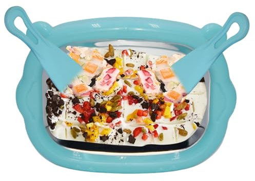 Maker Sorbet Maker - Kleine Eiscreme-Maschine | Die Edelstahl Sorbetmaschine ohne Strom benötigt 1 Paar Spatel für die Herstellung von Eiscreme,