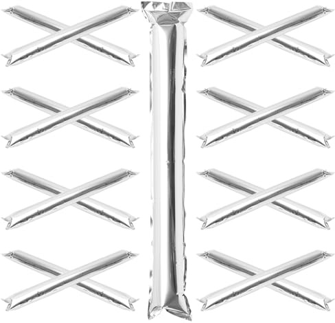 Luxshiny Palos Inflables Para Animar 24 Uds. Palos De De Plástico Equipo Bam Espíritu De Animadora Palos De Auge Matracas Inflables Para Animar Para Fiesta Baile Baloncesto Deportes