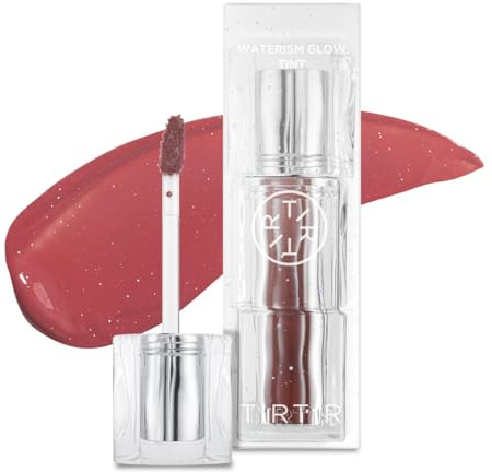 TIRTIR Waterism Getönter Lipgloss Kiss Ready Lipgloss 12H, Langanhaltend, Nicht Klebrig, Natürlicher, Getönter Glanz, 0,14 Fl Oz (1 Stück), 03 Sand Mond