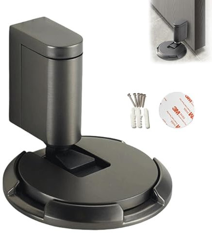 Magnetischer Türstopper, winddichter Türstopper, mechanischer Bodentürstopper, robuster Indoor-Türstopper, höhenverstellbarer Türhalter für die Unterseite der Tür (C)