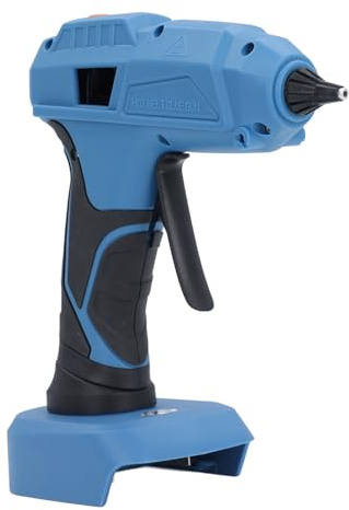 Walfront Hot Glue Gun Cordless 100W 20V Battery Powered High Temp Electric Glue Tool for DIY Festival Decor