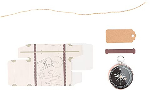 Resor bröllopspresenter, dekorationer, bröllopspresentask, godislådor, elegant miniresväska design, bärbar och elegant för resor bröllopspresenter, dekorationer