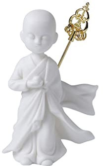 TGDGFKIAS keramische Statue, Buddah-Statue, Keramik-Buddha-Figur for die Inneneinrichtung, Feng Shui Zen-Statue for das Heimgeschenkhandwerk