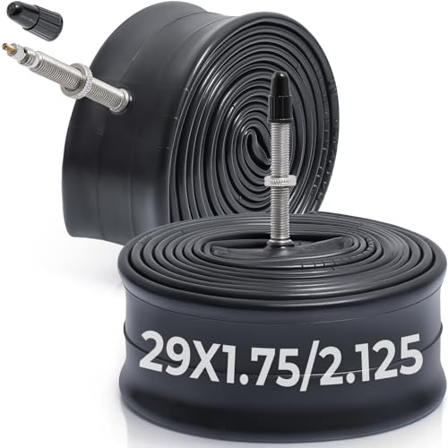 MetersGod 2Pcs Fahrradschlauch 29 Zoll 29x1.75/1.95/2.0/2.10/2.125 mit FV48mm Valve Presta-Ventil, 47/57-622 Schlauch - Kompatibel mit Straßen/City-Bike/Mountainbike