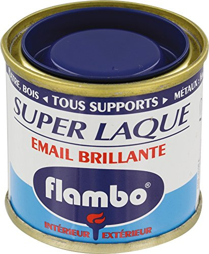 Peinture Super Laque Brillante FLAMBO (50 ml BLEU ROI)