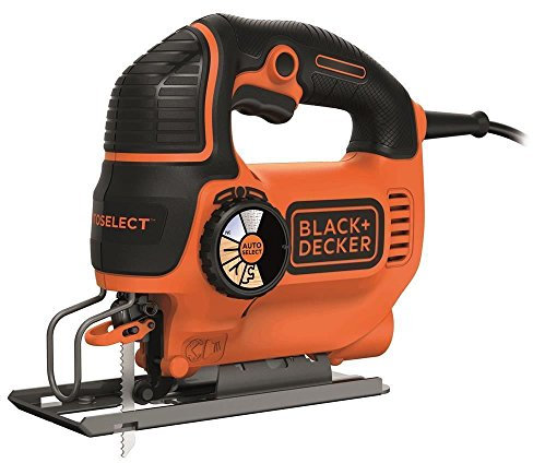 Black & Decker Autoselect Stichsäge mit Klinge, orange, KS801SE 550 wattsW, 18 voltsV