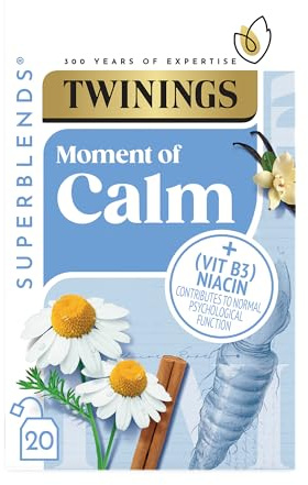 Twinings Superblends Calm Spiced Chamomile and Vanilla Tea Bags, 20 Tea Bags