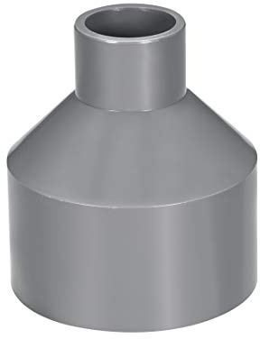 sourcing map Réducteur de Tuyau PVC DWV Hub 40 Gris 25mm x 63mm Douille