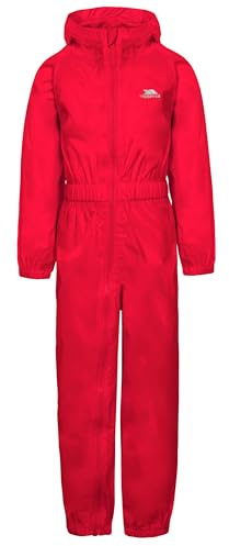 Trespass Unisex Kids Button Waterproof Rain Suit With Hood
