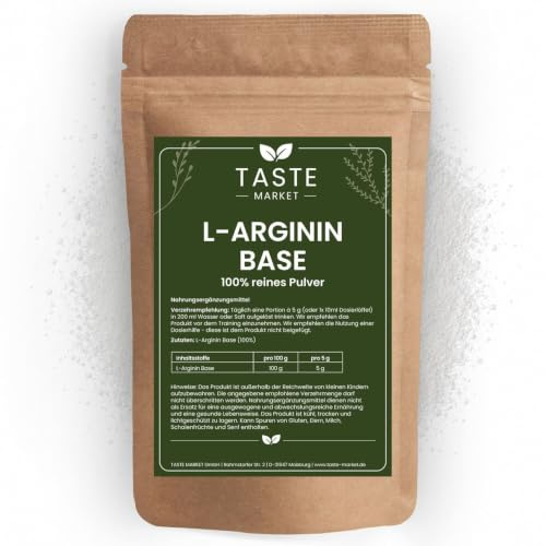 500 g L-Arginin Pulver | GRÖSSENAUSWAHL | 100% rein | Ohne Zusatzstoffe | nicht-essentielle Aminosäure