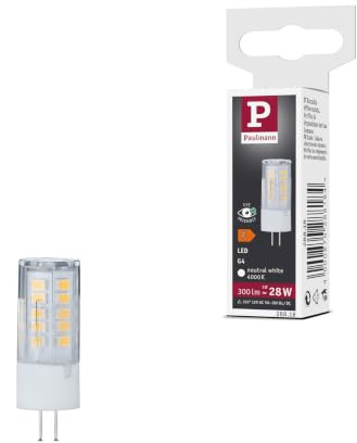 Paulmann 28818 LED Lampe Stiftsockel G4 12V 300lm 3W 4000K Klar Lampen Leuchtmittel