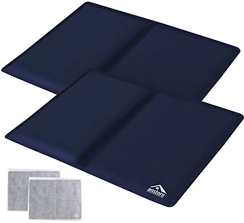 ilauke 2 Gel Kühlkissen Groß, Wiederverwendbaren Kalt Warm Kompresse 30x40cm, Auslaufsicher Kühlkissen Multifunktionales Kühlpads XXL für Lindert Verschiedene Schmerzen an Körperstellen