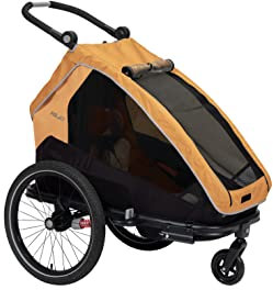 Winora Unisex – Erwachsene XLC Kinderanhänger, Marigold/Anthrazit, Einheitsgröße
