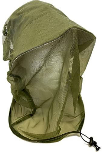Purple Turtle Midge and Mosquito Head Net - Over a Hat (PTN02) - Khaki - One Size