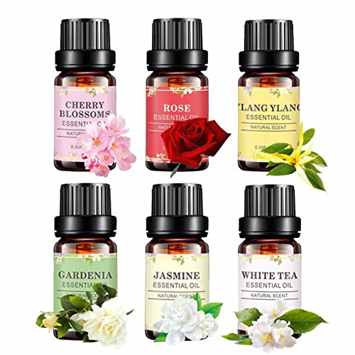 astound Weihnachtliche ätherische Öle - 6-teiliges ätherisches Winteröl-Set mit natürlichen, erfrischenden Blumendüften - 10 ml Kit mit duftenden ätherischen Ölen für Aromatherapie-Kerzen, Badebomben