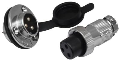 1x Einbau Steckverbindung 19mm 2Pin Stecker Steckdose für DC Gleichstrom Max. 250V 7A-20A Verbindungen Ladebuchsen | 5 Modelle 2-12 Pin zur Auswahl bis 250V 20A |