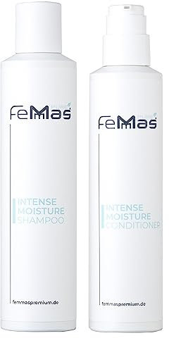 Femmas Pure Intense Moisture Shampoo 200ml & Conditioner 200ml | Shampoo & Feuchtigkeits Spülung | Vegan Nachhaltig & Tierversuchsfrei