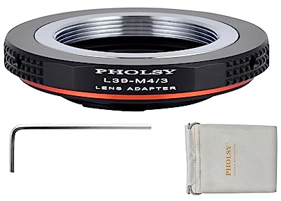 PHOLSY objektivadapter kompatibel med M39 LTM-objektiv och MFT M4/3-kamera