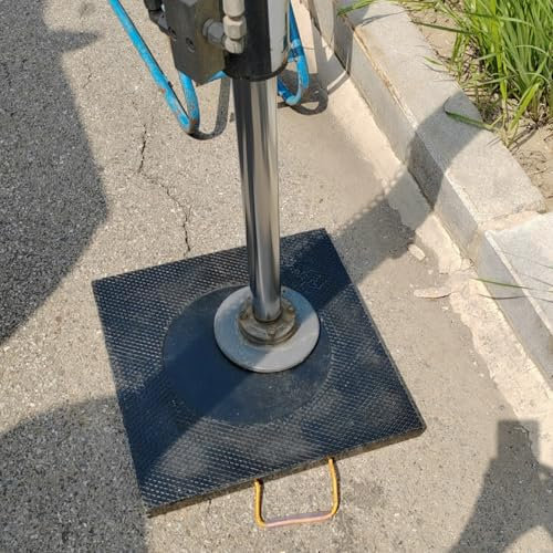 Stützplatten Stützfußplatten für Wagenheber, Hochleistungsblöcke, Stabilisierende Landeflächen für Wohnmobile für Kräne/ Wohnmobile, Stapelbare, Unzerbrechliche Stützfußplatten zum Nivellieren(40x40x6