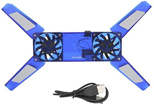 Laptop Cooling Stand Dual Fan pieghevole Cooler Pad Cavo USB DR2008F Forniture per computer