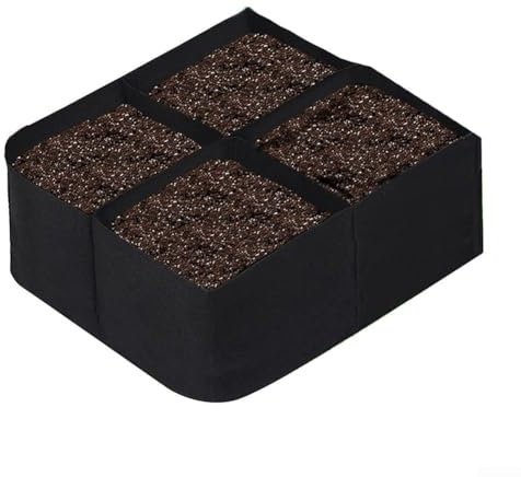 SPORTARC Pflanztasche mit 4 Fächern, für Gemüse, Blumen, Tomaten