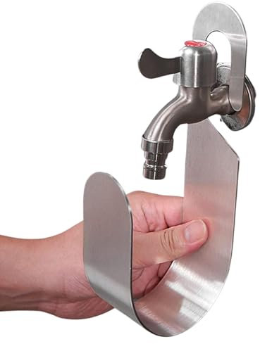 Wandhalterung für Gartenschlauchhalter – robuster Haken, Edelstahl-Aufhänger, Aufbewahrung im Freien, langlebiger Wasserschlauch-Organizer, rostbeständig, tragbarer Gartenschlauchträger, ideal für Hof