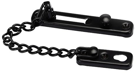 Operitacx 2Pièces Stainless Steel Door Chain Lock For Home Security Indoor Use With Safety Buckle For Easy Unlocking And Ventilation