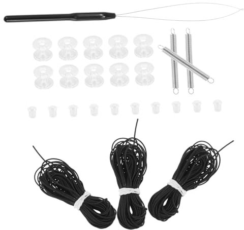 Alipis Rv Curtain Accessories Blind Repair Kit for Camper Pleated Shade Repair Kit Double Wheels Spring Replacement Parts for Touring Caravan Accessories