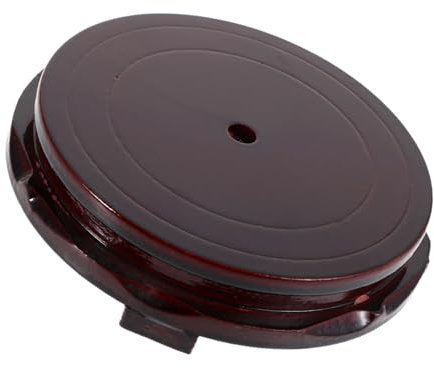 ABOOFAN Base De Madera Maciza Redonda Para Maceta Soporte De Madera Para Plantas Expositor De Tetera Hogar Para Decoración De y Manualidades