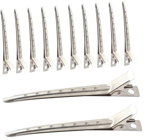 SAFIGLE 12pièces Lot De Pinces De Coiffure Pour Séparer Et Tenir Les Cheveux Pour Coiffeurs Et Salons