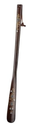 LJHFG63KUYT Facile à Utiliser Chausse-Pied en Bois de 55 cm, décoration légère, cuillère à Chaussures de Luxe polie à la Main, Suspendue Accessoire Classic