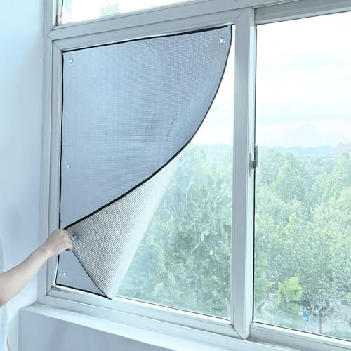 AJTXCSFOQL Film Fenetre Anti Regard Jour Et Nuit, Écran de Fenetre Thermique Isolant en Alu 9 mm, Panneau Anti Chaleur, Suppression des Reflets Gênants