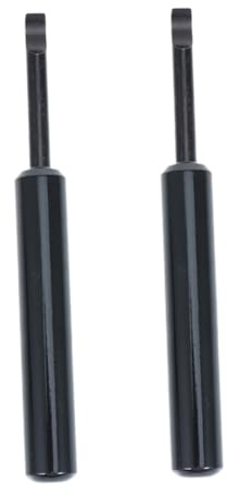 Healvian Abridor de Cajas de Relojes y Aleación de Aluminio Negro 2 Piezas Palanca de Acero Inoxidable para Abrir Tapas Traseras sin Rayar, Herramienta Profesional de Reparación