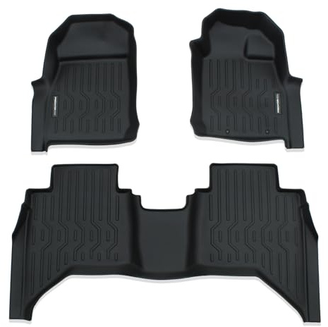 Predator4x4 Truck Interior Floor Mats Compatible with Isuzu D-Max MK3 4-Door Automatic Pickup RG 2020+ Black Simple Fitting None Slip Rubber Mud/Stain Resistant Easy Clean