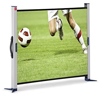 Nobo Pantalla de Proyector Portátil Ideal para Presentaciones, Superficie Mate Color Blanco con Soporte y Funda de Aluminio, 1040 x 750mm, 1901954