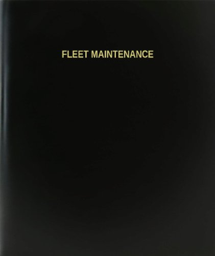 BookFactory Fleet Maintenance Log Book/Journal/Logbook, Black Hardbound (XLog-120-7CS-A-L-Black(Fleet Maintenance Log Book))