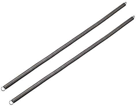 sourcing map 2 Stück 0,6 mm Drahtdurchmesser, 7 mm Außendurchmesser, 300 mm Freie Länge Federstahl Kleine Doppelhaken Zugfeder