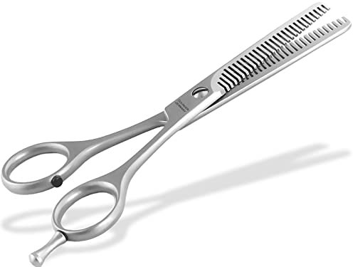 Fellschere aus Solingen Effilierschere Hunde-Schere mit 2-Seitiger Zahnung Ausdünnschere Made in Germany Fell Haarschere mit Scharfem Schnitt für Hunde Katzen zum Ausdünnen des Tierfells (13,97 cm)